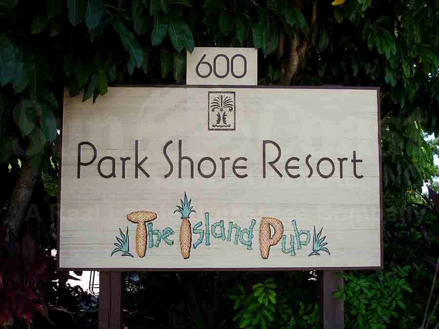 Park Shore Resort Signage